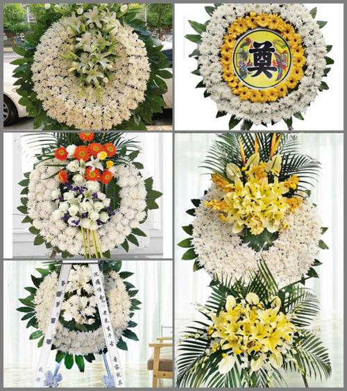 湖南郴州桂阳县樟市镇水盘村花圈速递